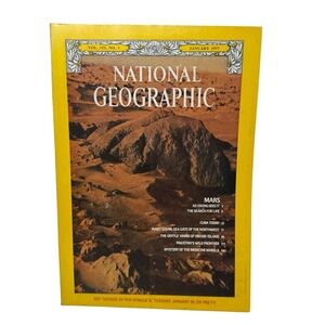 National Geographic Magazine January 1977, Mars, Cuba, Puget‎ Sound, Pakistan